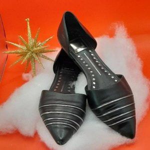 SOLD Dolce Vita Black Leather D'Orsay Flats Size 8